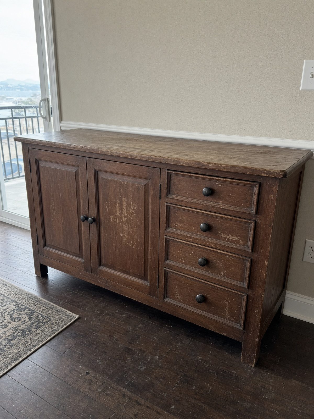 Credenza ready for haul-away in San Diego
