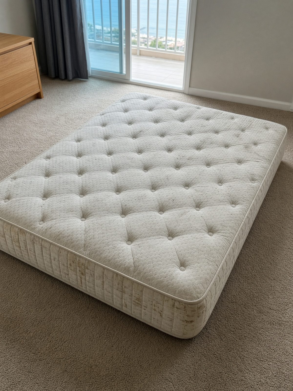 King mattress ready for haul-away in San Diego