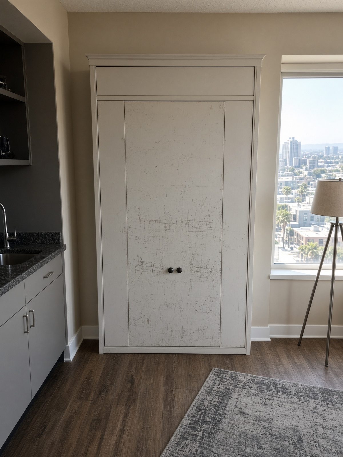 Murphy bed ready for haul-away in San Diego