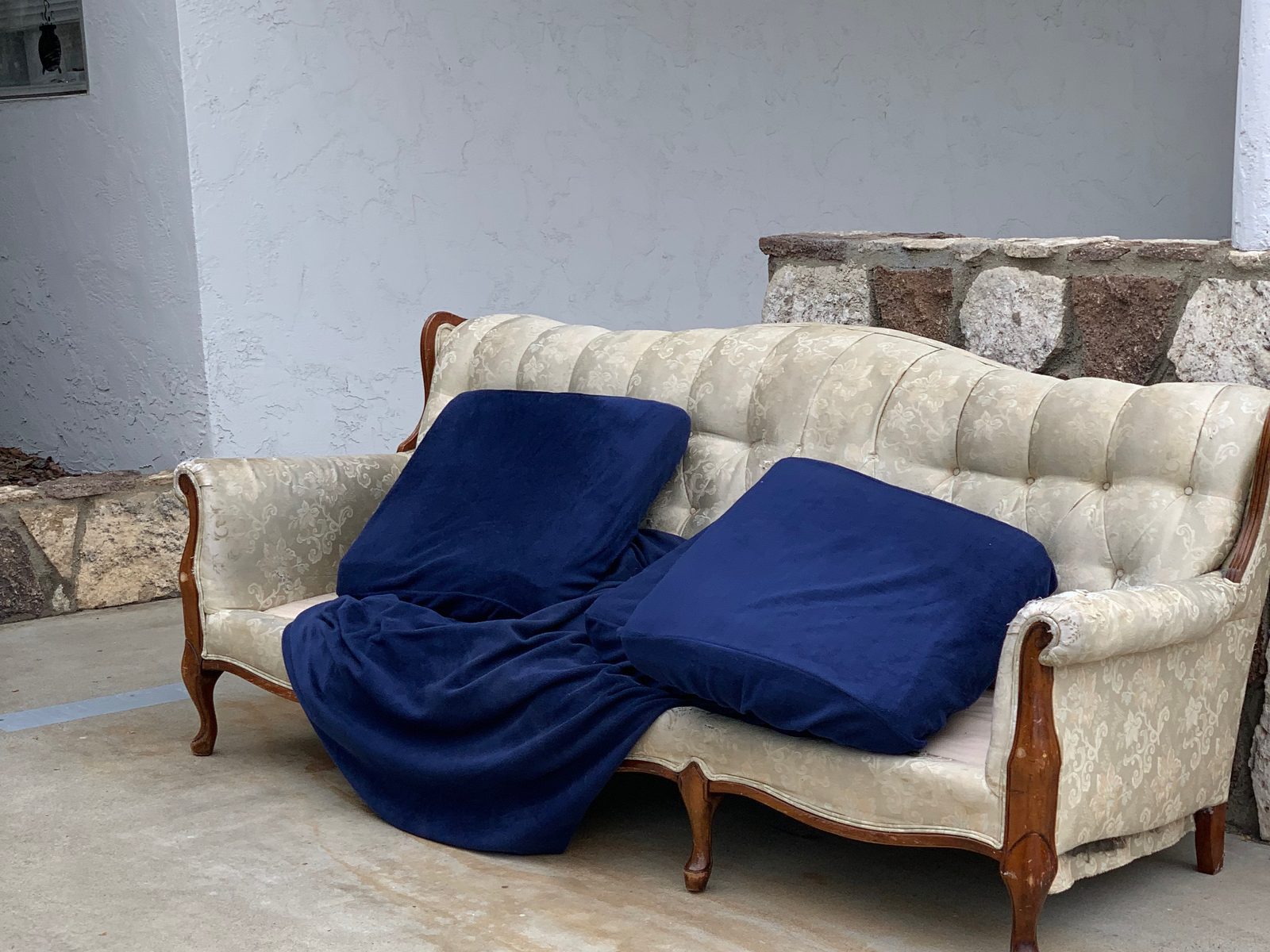 Couch / sofa staged for San Diego furniture removal