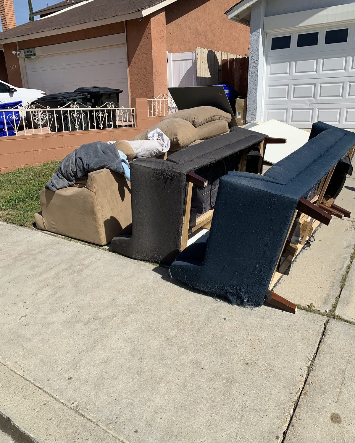 Couch / sofa ready for haul-away in San Diego